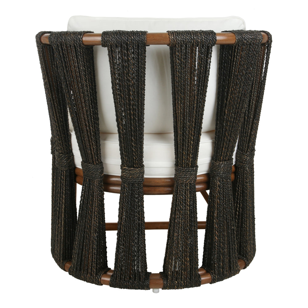 Shanaya Rattan Accent Arm Chair with Abaca - Cane Brown - view 6