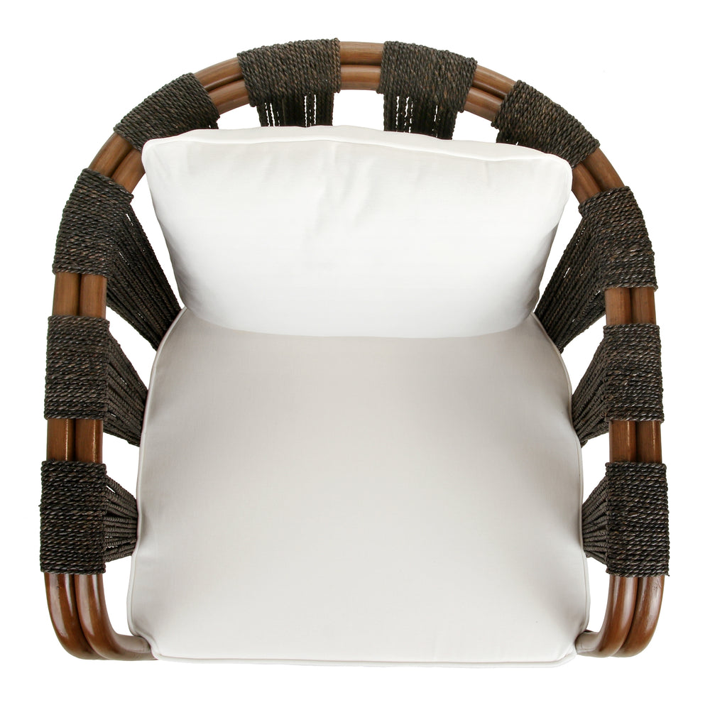 Shanaya Rattan Accent Arm Chair with Abaca - Cane Brown - view 8