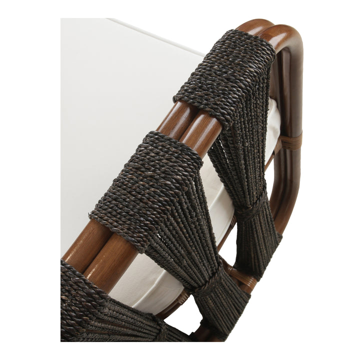 Shanaya Rattan Accent Arm Chair with Abaca - Cane Brown - view 9