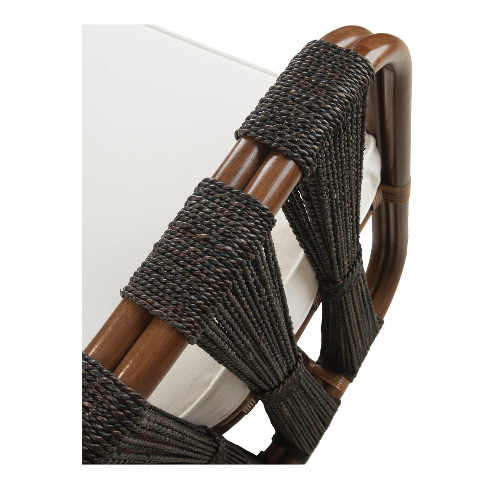 Shanaya Rattan Accent Arm Chair with Abaca - Cane Brown - view 9