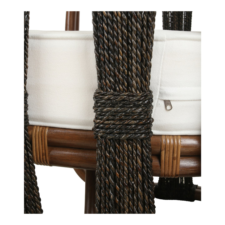 Shanaya Rattan Accent Arm Chair with Abaca - Cane Brown - view 10