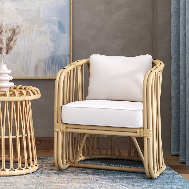 Shanaya Rattan Accent Arm Chair - Natural - view 2