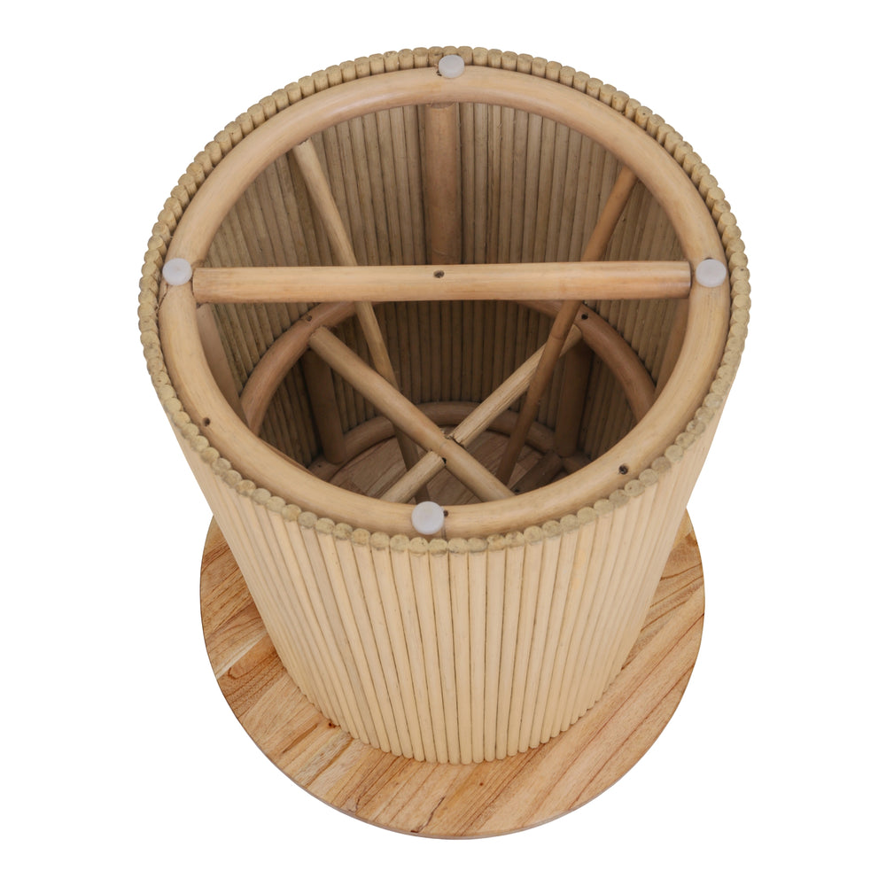 Kiefer Rattan Side/End Table with Wood Top - Natural - view 5