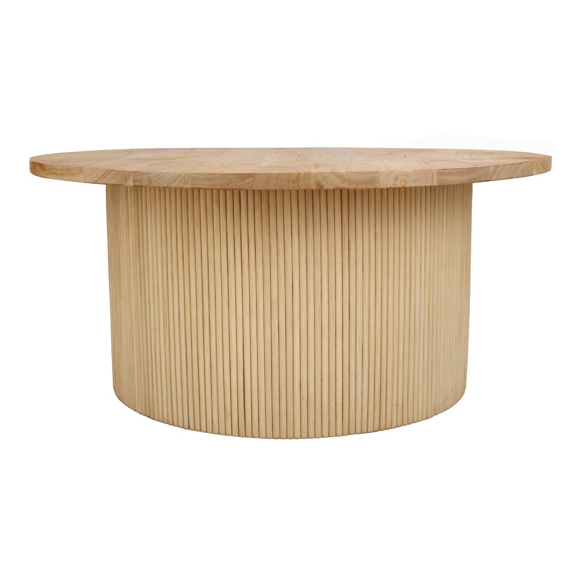 Kiefer Rattan Coffee Table with Wood Top - Natural