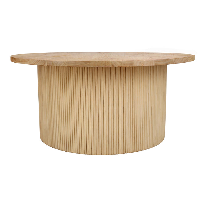 Kiefer Rattan Coffee Table with Wood Top - Natural