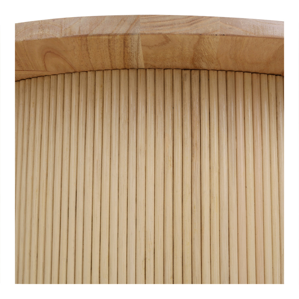 Kiefer Rattan Coffee Table with Wood Top - Natural - view 4