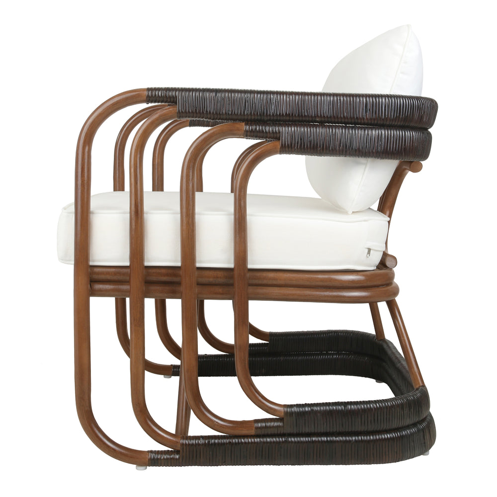 Kimori Rattan Accent Arm Chair - Cane Brown/Espresso Brown - view 5
