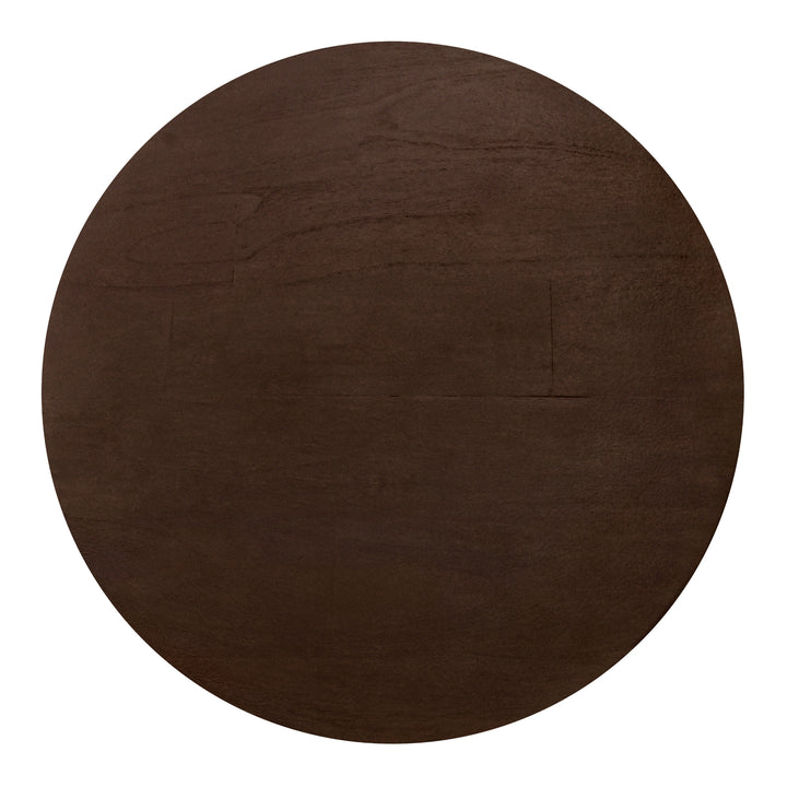 Zeke Rattan Side/End Table with Wood Top - Espresso Brown - view 4