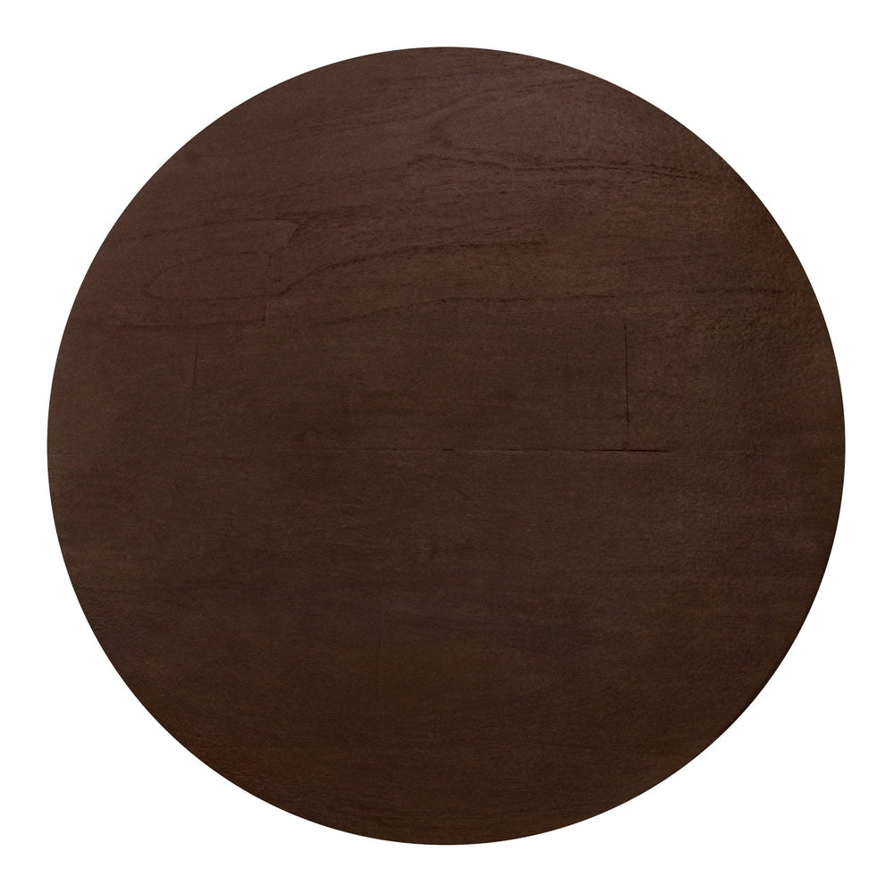 Zeke Rattan Side/End Table with Wood Top - Espresso Brown - view 4