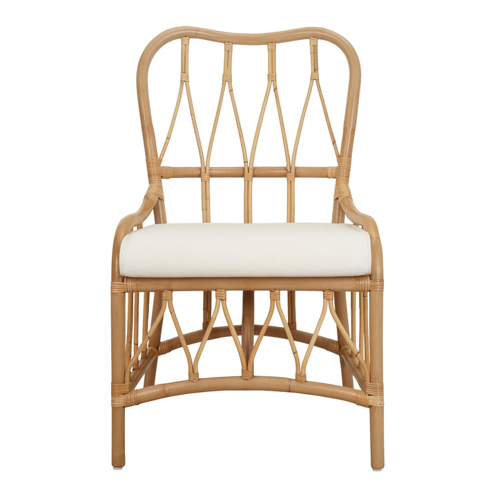 Ayanna Rattan Dining Side Chair - Natural Wheat - view 4