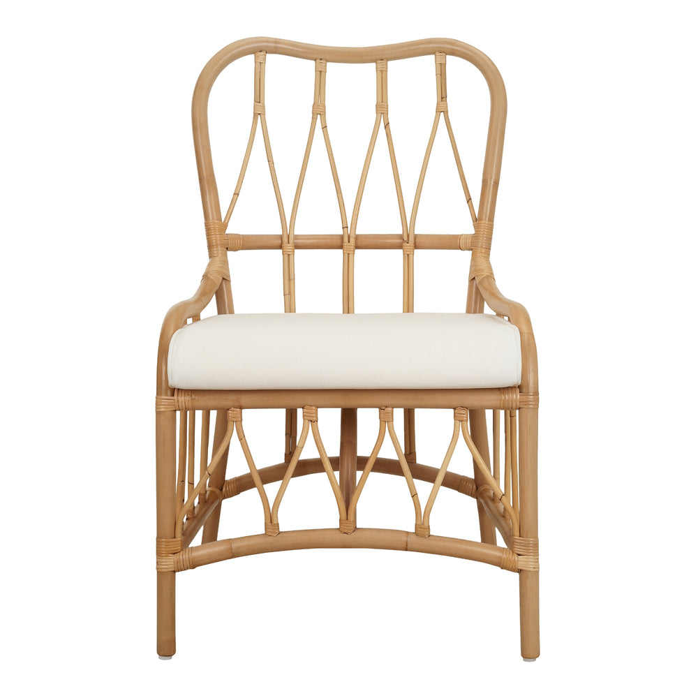 Ayanna Rattan Dining Side Chair - Natural Wheat - view 4