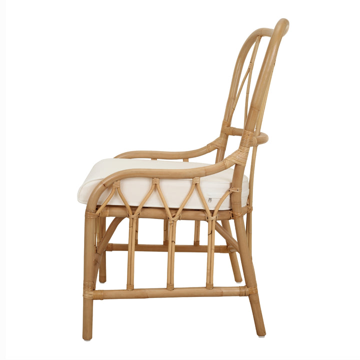 Ayanna Rattan Dining Side Chair - Natural Wheat - view 5