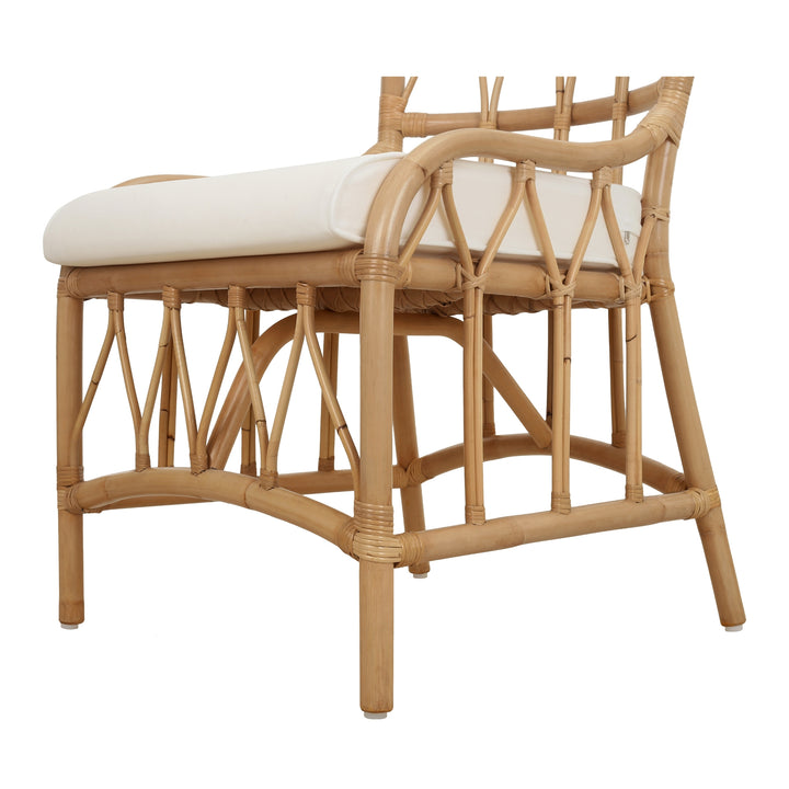 Ayanna Rattan Dining Side Chair - Natural Wheat - view 8