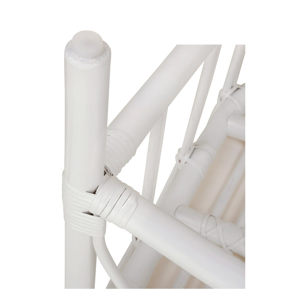 Ayanna Rattan Dining Side Chair - White - view 13
