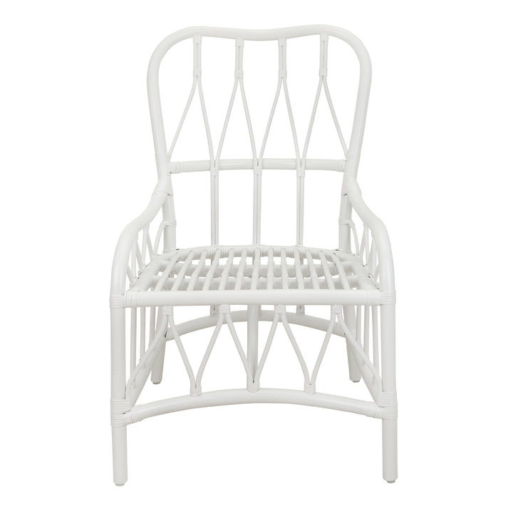 Ayanna Rattan Dining Side Chair - White - view 9