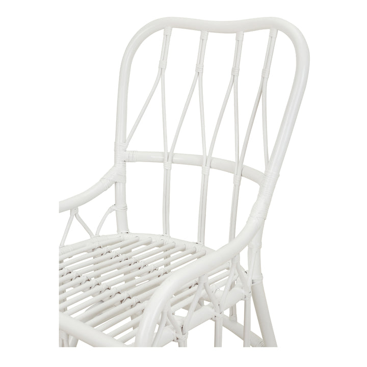 Ayanna Rattan Dining Side Chair - White - view 10