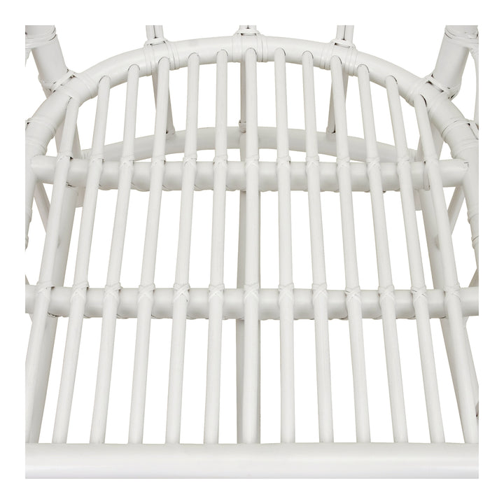 Ayanna Rattan Dining Side Chair - White - view 11