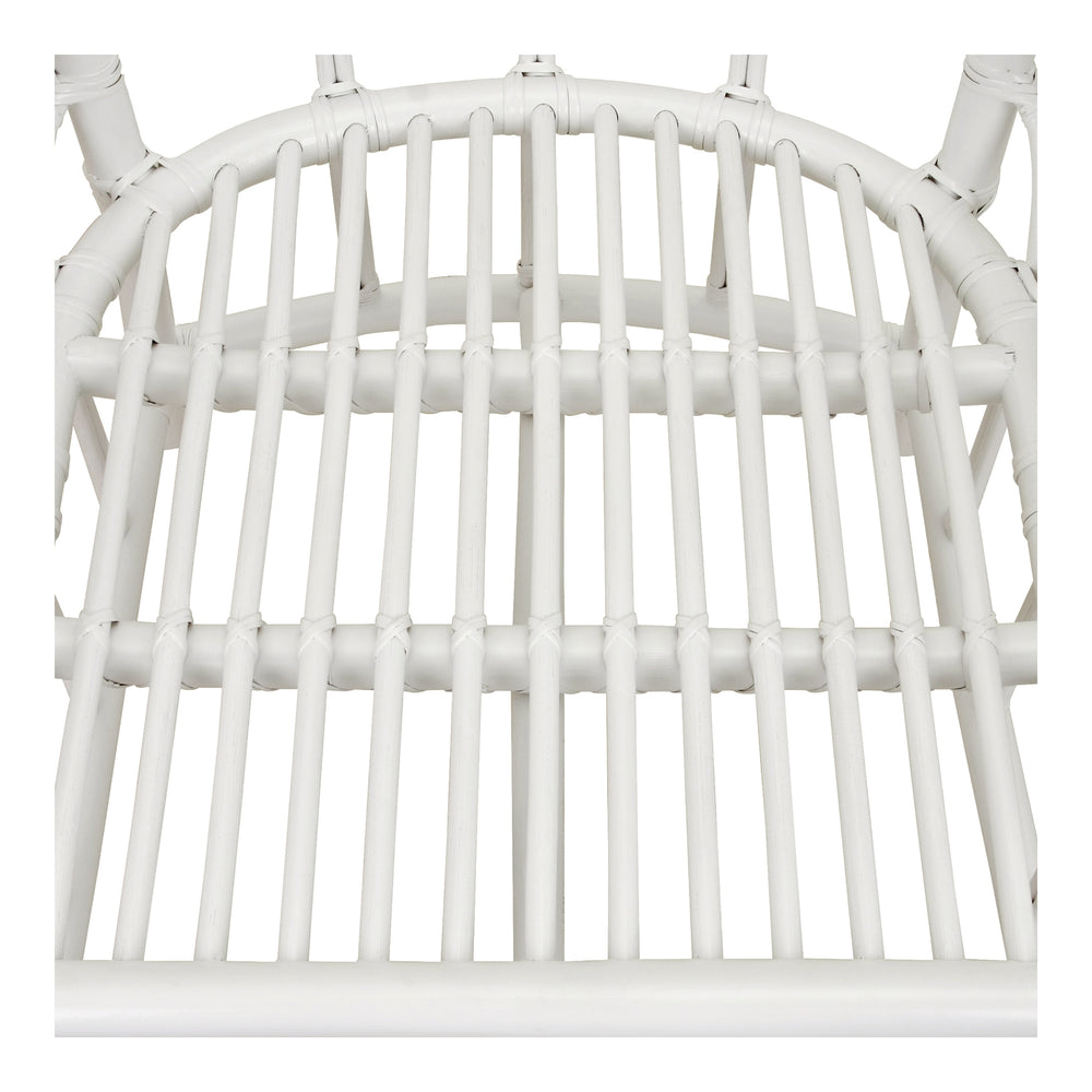 Ayanna Rattan Dining Side Chair - White - view 11