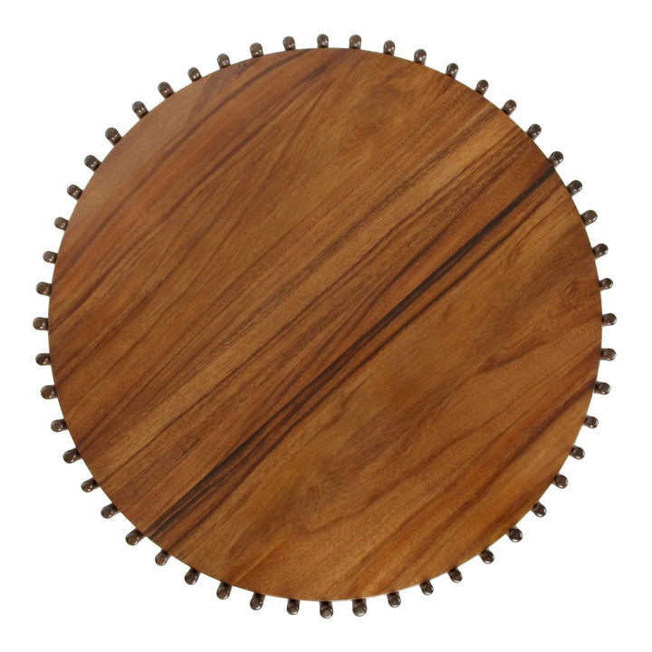Sona Rattan Coffee Table with Wood Top - Cane Brown - view 6