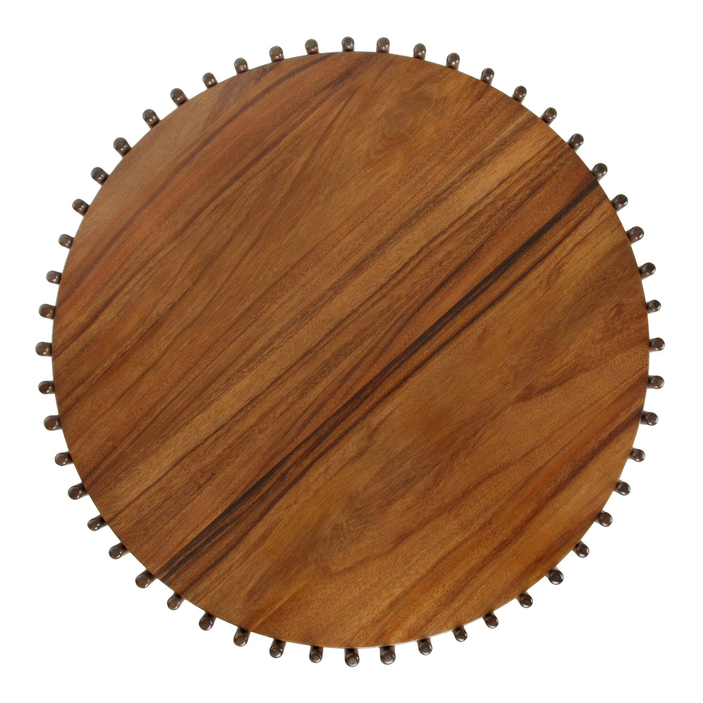 Sona Rattan Coffee Table with Wood Top - Cane Brown - view 6