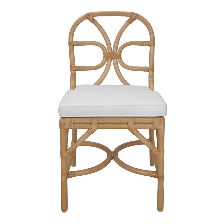 Eira Rattan Dining Side Chair - Natural Wheat - view 4