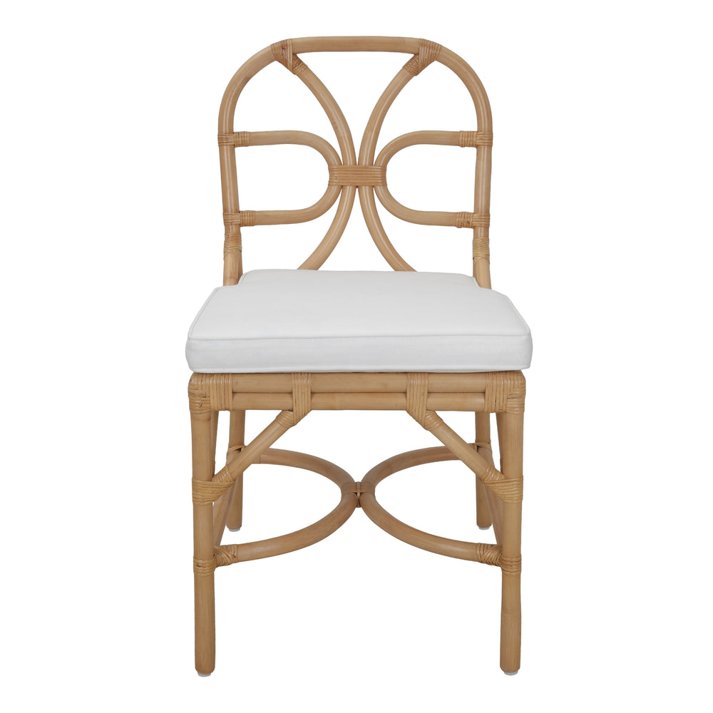 Eira Rattan Dining Side Chair - Natural Wheat - view 4