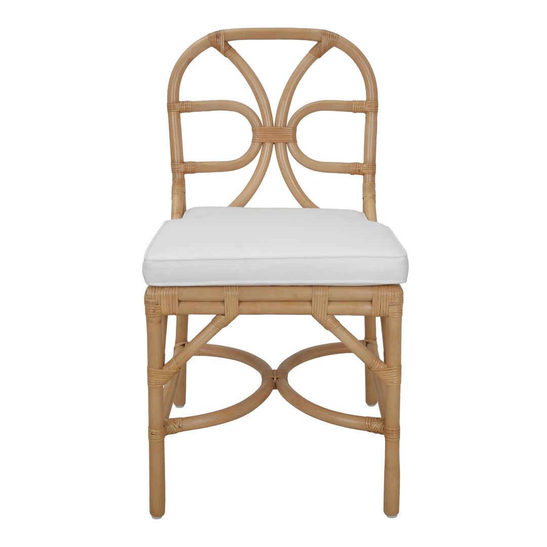 Eira Rattan Dining Side Chair - Natural Wheat - view 4