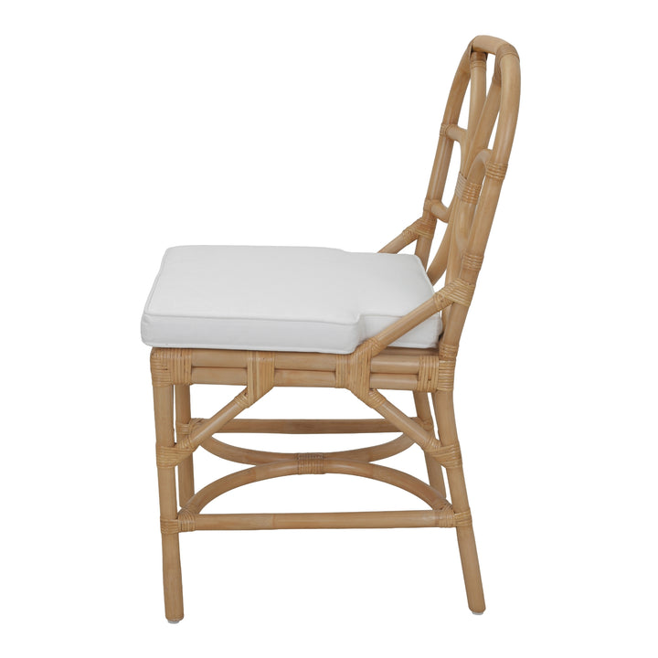 Eira Rattan Dining Side Chair - Natural Wheat - view 5