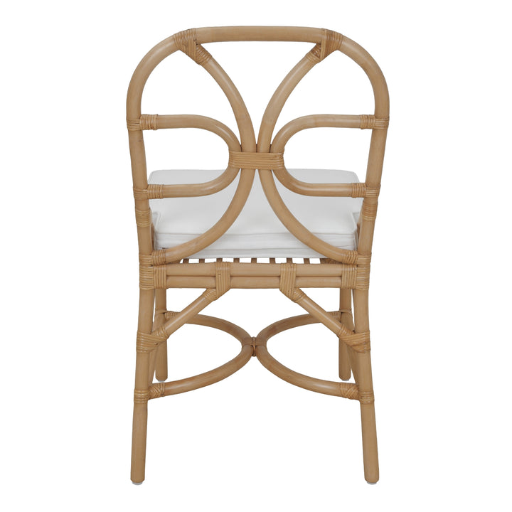Eira Rattan Dining Side Chair - Natural Wheat - view 6