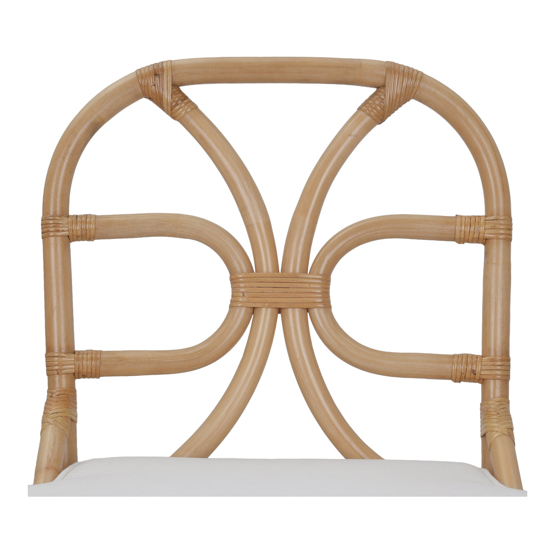 Eira Rattan Dining Side Chair - Natural Wheat - view 8
