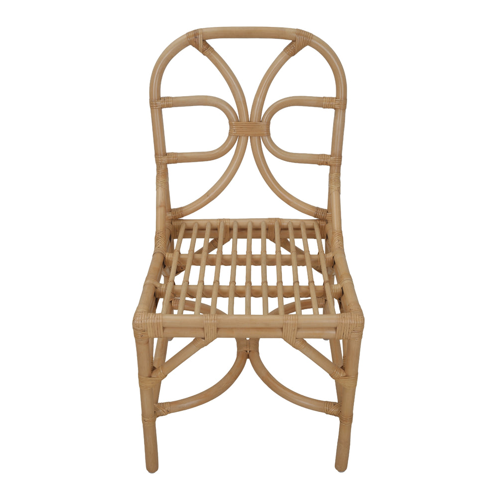 Eira Rattan Dining Side Chair - Natural Wheat - view 9