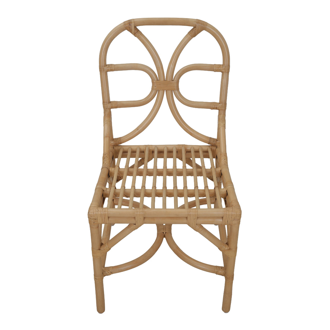 Eira Rattan Dining Side Chair - Natural Wheat - view 9