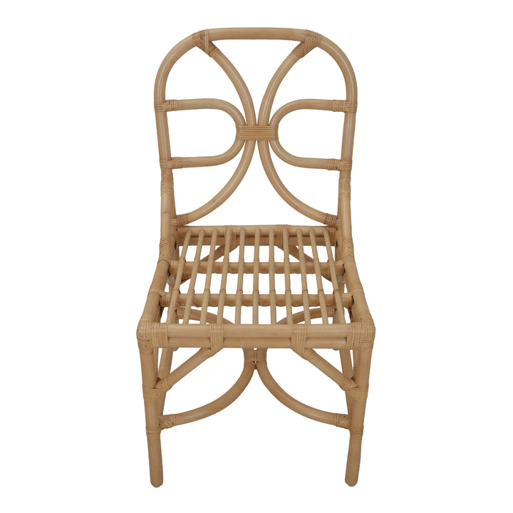 Eira Rattan Dining Side Chair - Natural Wheat - view 9