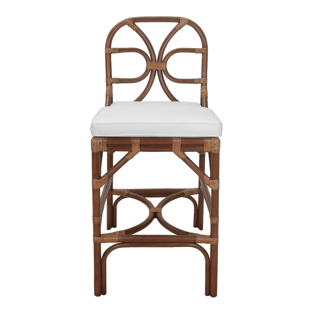 Eira Rattan Counter Stool - Cane Brown - view 4