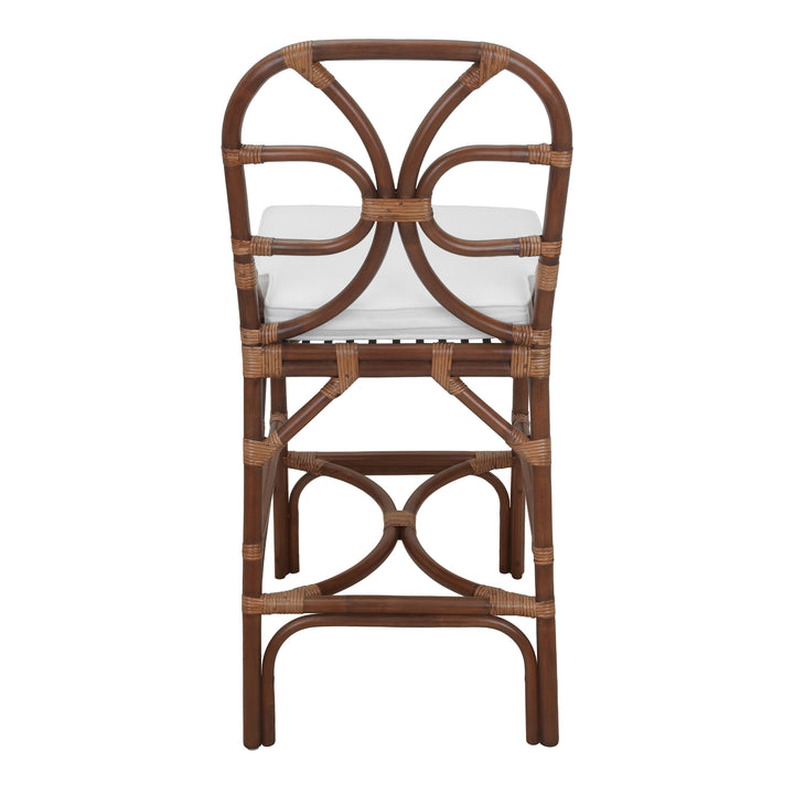 Eira Rattan Counter Stool - Cane Brown - view 6