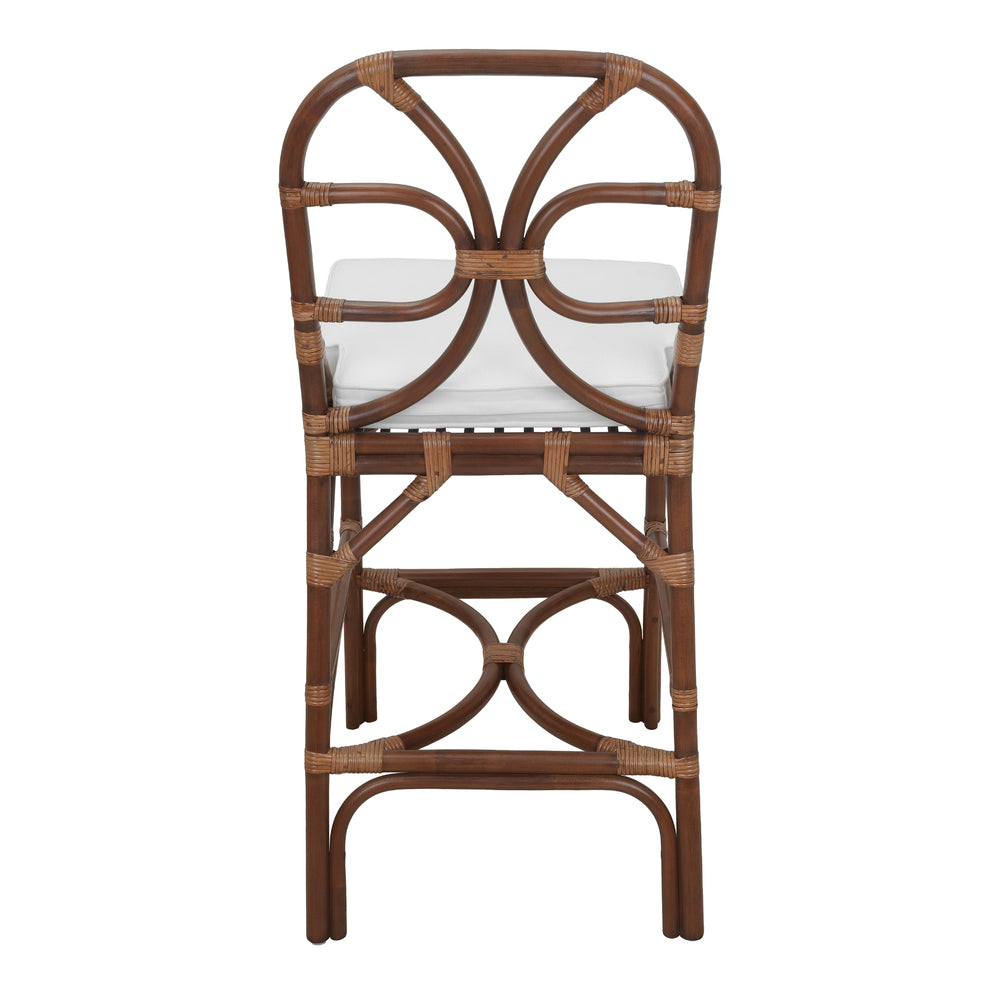 Eira Rattan Counter Stool - Cane Brown - view 6