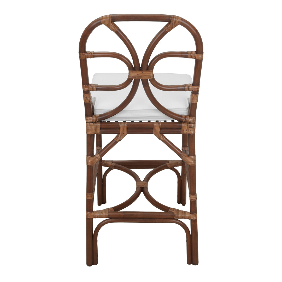 Eira Rattan Counter Stool - Cane Brown - view 6