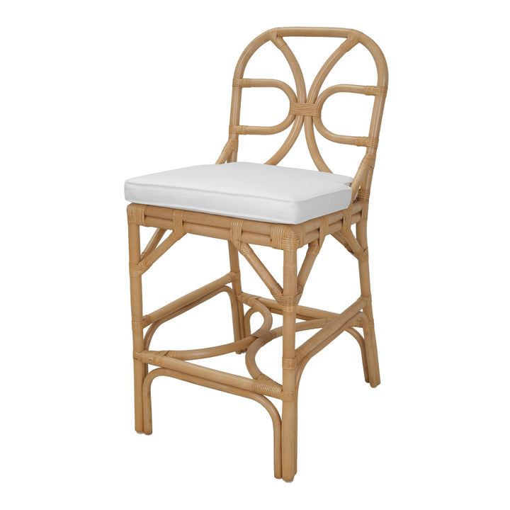 Eira Rattan Counter Stool - Natural Wheat