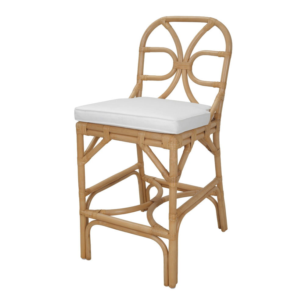 Eira Rattan Counter Stool - Natural Wheat