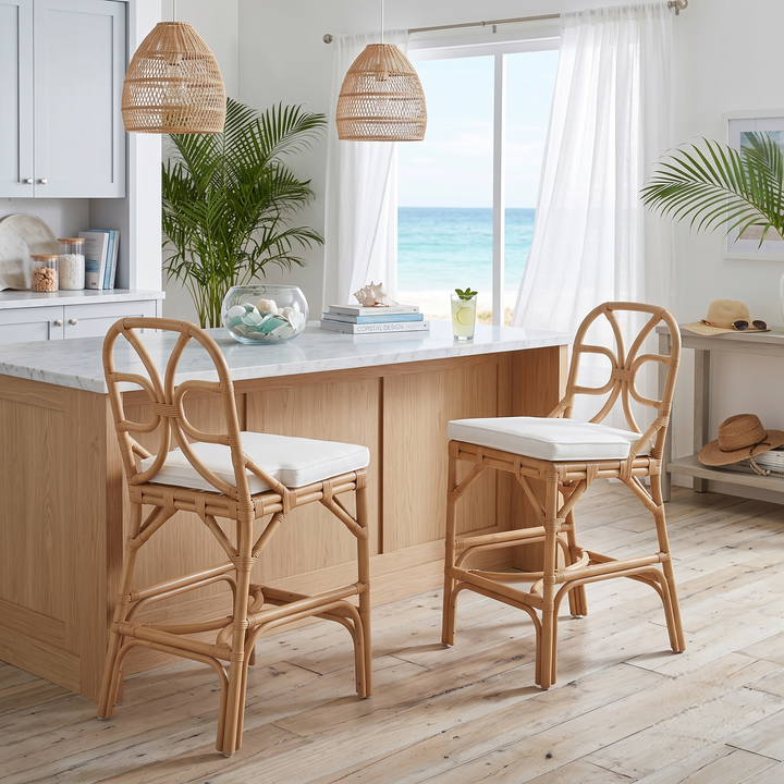 Eira Rattan Counter Stool - Natural Wheat - view 3