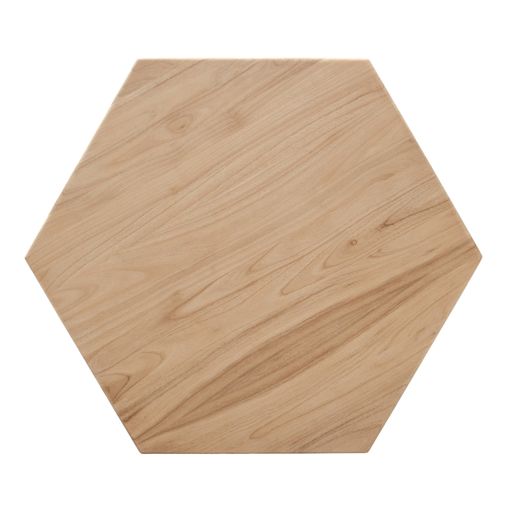 Kano Rattan Coffee Table with Wood Top - Natural Wheat - view 5