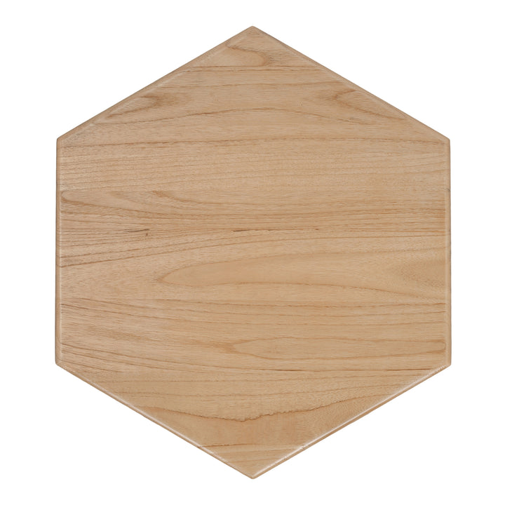 Kano Rattan Side/End Table with Wood Top - Natural Wheat - view 5