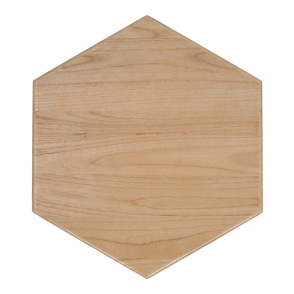 Kano Rattan Side/End Table with Wood Top - Natural Wheat - view 5