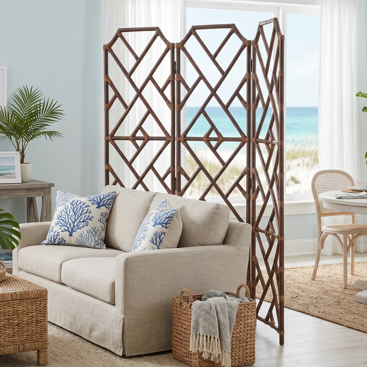 Kara Rattan Divider - Cane Brown - view 3