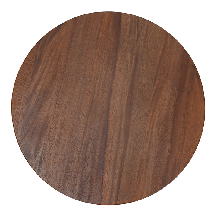 Calyx Seagrass Side/End Table with Brown Wood Top - Natural Straw - view 4