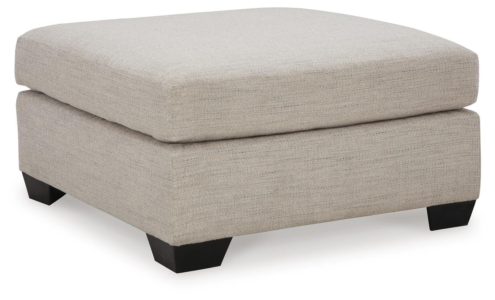 Mahoney Oversized Accent Ottoman - Pearl Silver (1)