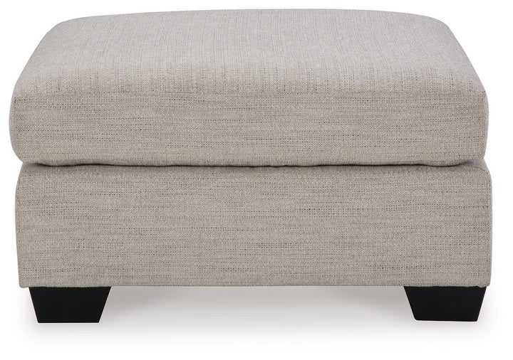 Mahoney Oversized Accent Ottoman - Pearl Silver (4)