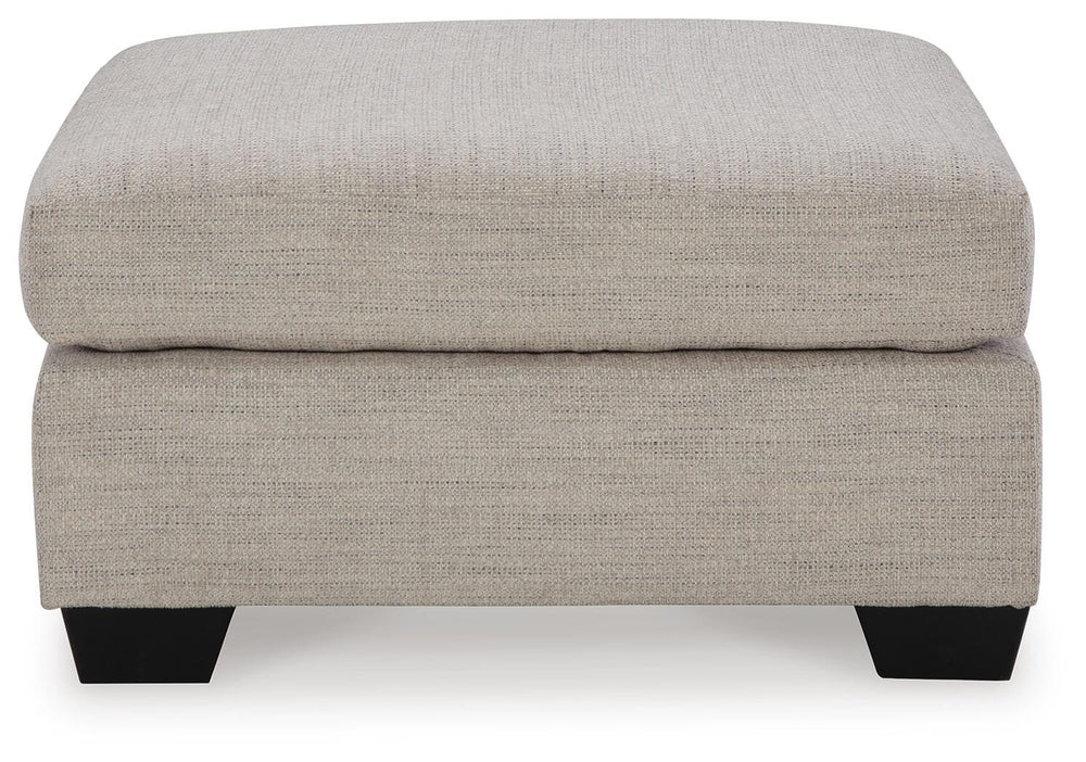 Mahoney Oversized Accent Ottoman - Pearl Silver (4)