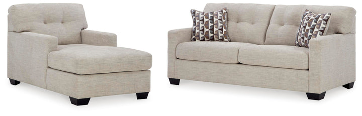 Mahoney Sofa and Chaise - Pebble (1)