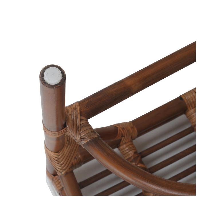 Eira Rattan Dining Side Chair - Cane Brown - view 13